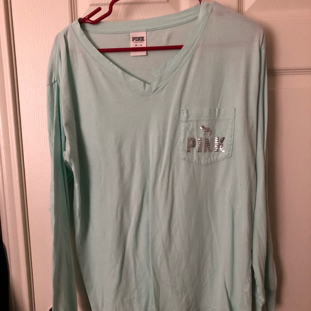 VS PINK Long sleeve bling shirt